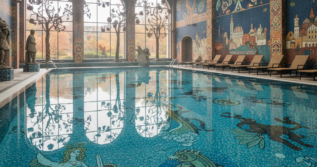 Nauka pływania wśród legend: basen z warszawskim folklorem